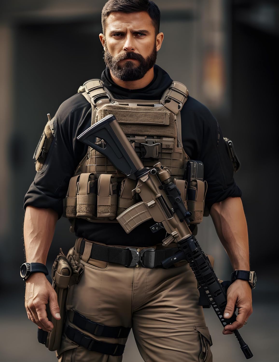 Tactical Belt, Military Hiking Rigger 1.5" Nylon Web Work Belt with Heavy Duty Quick Release Buckle - Image 4